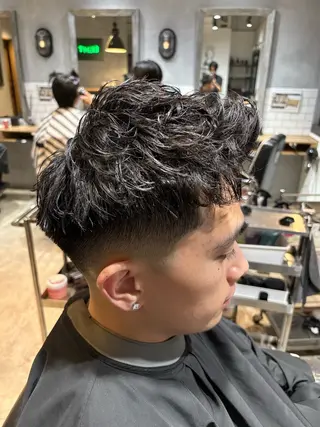 ショート パーマ メンズ 清水 men'sパーマ特化のヘアスタイル