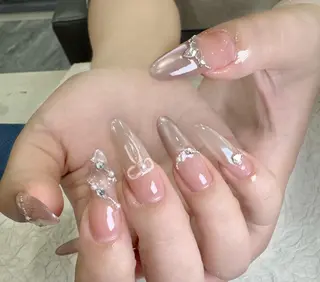 ネイル By moonネイル 🌷ワンホン/韓国風のネイルデザイン