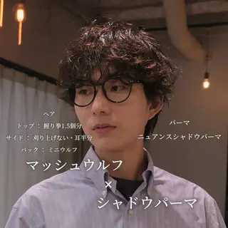 パーマ メンズ 渋谷パーマNo.1 うえちりくのヘアスタイル