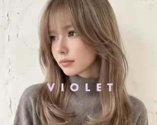 ミディアム カラー 中嶋 颯和のヘアスタイル
