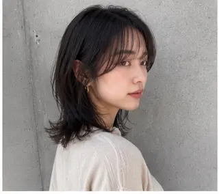 ミディアム カラー パーマ 🌱透明感カラー🌱 レイヤー/コウスケのヘアスタイル