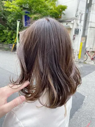 ミディアム Sabby氏川洸希 パーマのヘアスタイル