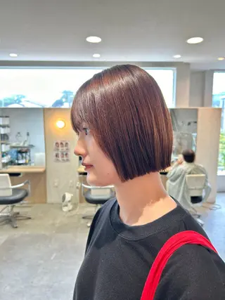 ミディアム カラー パーマ 中村 魁登のヘアスタイル