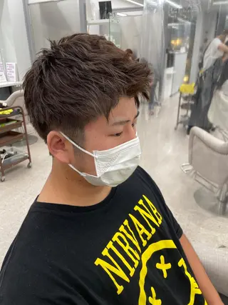 メンズ 京都河原町 メンズパーマ助川龍哉のヘアスタイル