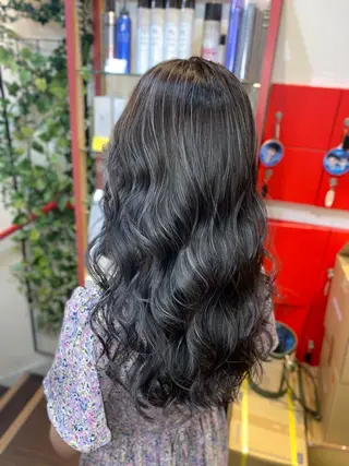 ロング ゆぴ☾/推しカラー /ハイトーンのヘアスタイル