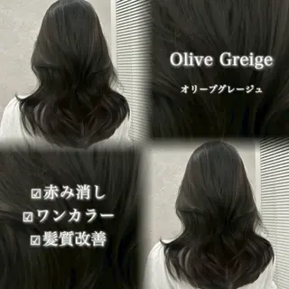 ロング カラー ヘアアレンジ 艶髪グレージュ🩶 maharuのヘアスタイル
