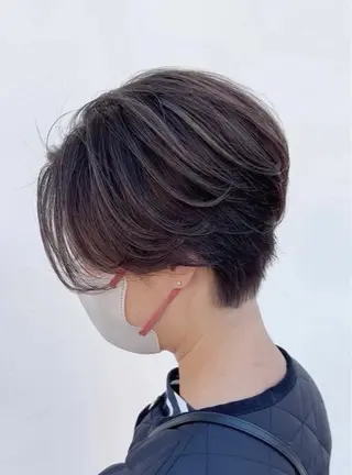 ショート カラー パーマ ヘアアレンジ 【ツヤ髪美容師】 ツダケイスケのヘアスタイル