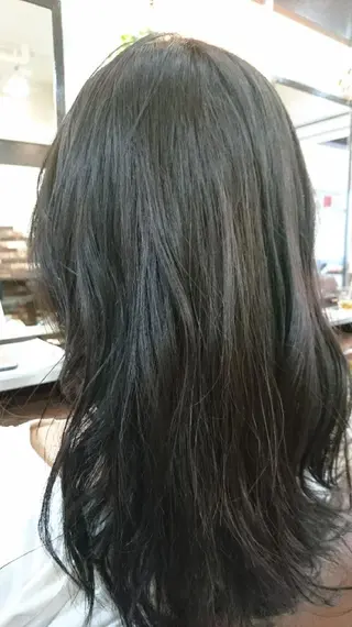 セミロング ツヤ髪ケアカラー✨ 中谷良成のヘアスタイル