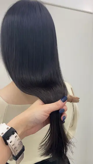 ロング 松林 加菜のヘアスタイル