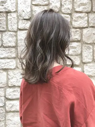 ミディアム カラー パーマ ヘアアレンジ メンズ キッズ ネイル マツエク・マツパ 髪質改善/透明感 OAK兵庫のヘアスタイル