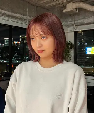 ミディアム カラー Ren /北堀江のヘアスタイル