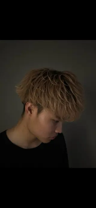 ショート メンズ 博多メンズパーマ特化 ベップハルキのヘアスタイル