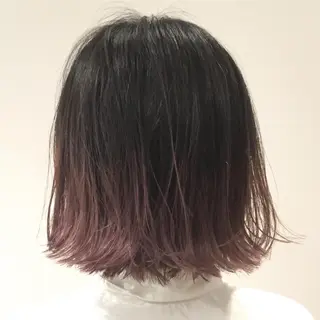 ショート カラー 髪質改善カラー韓国風 レイヤーtudaのヘアスタイル