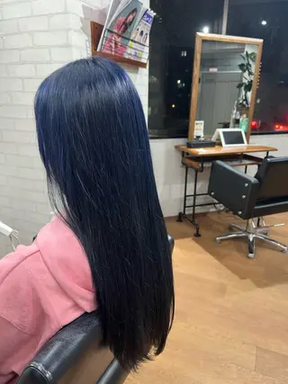 ロング カラー レ ナのヘアスタイル