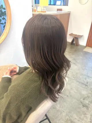 セミロング カラー 🫧Lien mizuki 🫧のヘアスタイル