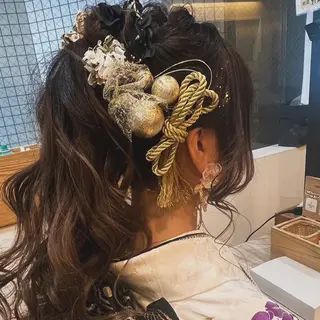 ヘアアレンジ ソウワ ヒナコのヘアスタイル