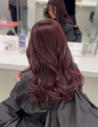 ロング 🎀暖色カラー🎀 韓国ヘア まなかのヘアスタイル