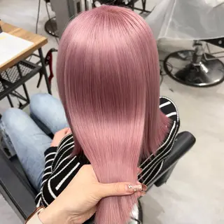 セミロング SAKI🎀NEXT 池袋/韓国風カラーのヘアスタイル