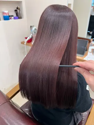 ロング 松本 華林のヘアスタイル