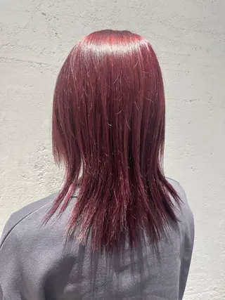 セミロング 大人カラー✳︎ボブ 横関由美のヘアスタイル
