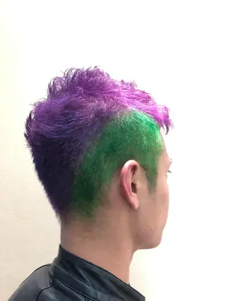 メンズ ゆぴ☾/推しカラー /ハイトーンのヘアスタイル