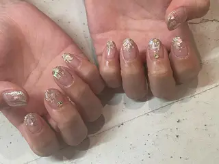 ネイル 韓国/ワンホン/長さ 出しつけ放題🎀のネイルデザイン