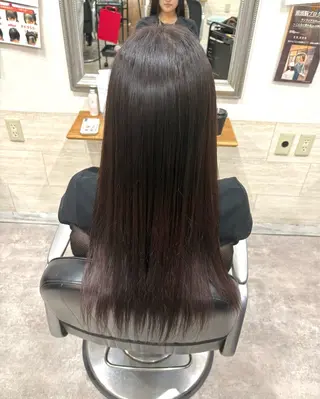 ロング カラー 堀川 希歩のヘアスタイル