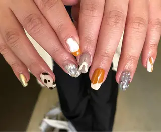 ネイル パラあり！フィルイン 美フォルムのネイルデザイン