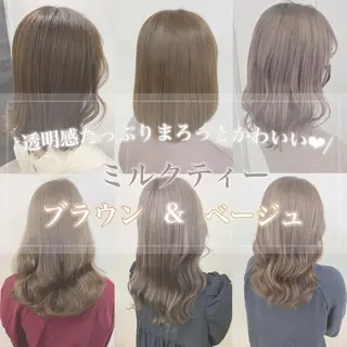ロング カラー ヘアアレンジ ayaka 🍨のマツエク・マツパデザイン
