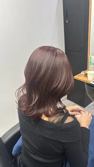 ミディアム 為谷莉世/ハイトーン /大宮のヘアスタイル