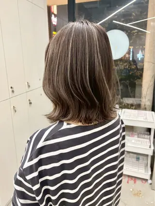 ミディアム YUIMARL 岡山　HANAのヘアスタイル