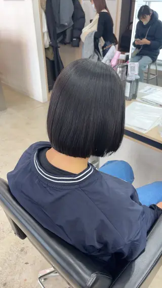 ショート パーマ 🪽髪質改善縮毛矯正 🤍MIU🤍のヘアスタイル