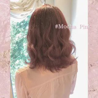 ミディアム カラー miyu /トレンド カラー×艶髪のヘアスタイル
