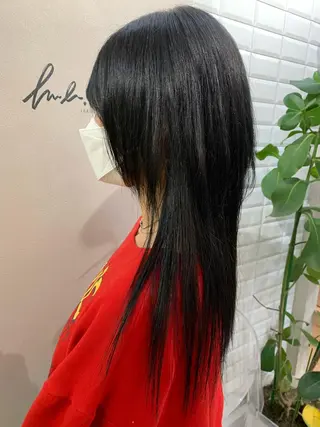 ロング カラー hubhair レイヤー/透明感のヘアスタイル