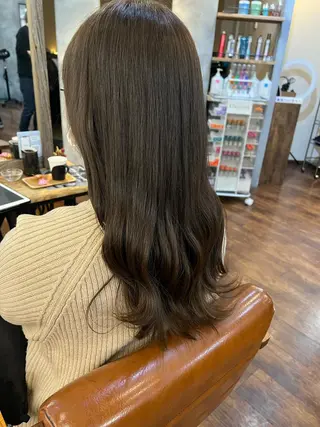 ロング カラー 縮毛矯正&髪質改善 ⭐️OGUのヘアスタイル