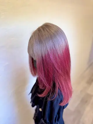セミロング カラー 👾TAMURA MAAYA👾のヘアスタイル