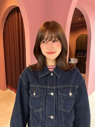 ミディアム 透明感カラー♡ 原宿美容室¦Rinaのヘアスタイル