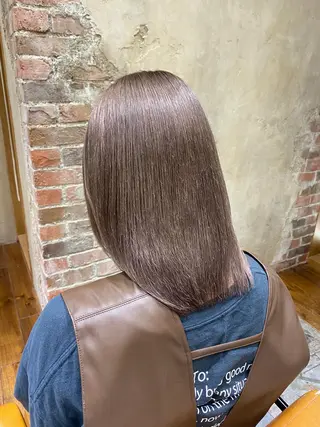 ミディアム カラー パーマ 銀座✨レイヤーカット 顔まわり/坂本亜裟海のヘアスタイル