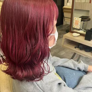 ミディアム カラー 吉村 夏椰のヘアスタイル