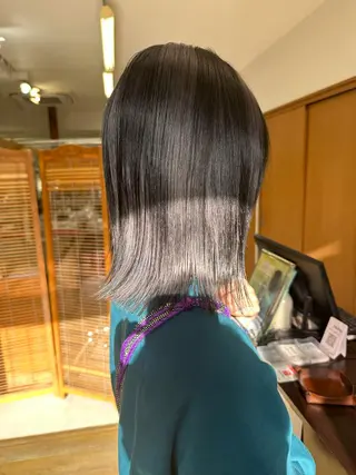 ミディアム カラー ブリーチカラー🫧 森　凪沙のヘアスタイル