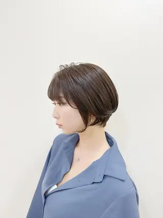 ショート カラー 👑銀座ショート/ 絶壁補正/金子涼👑のヘアスタイル
