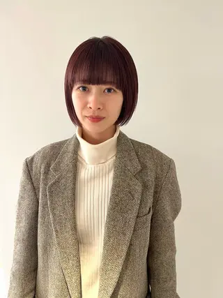 ショート カラー Kasumi | くすみブラウン×渋谷のヘアスタイル