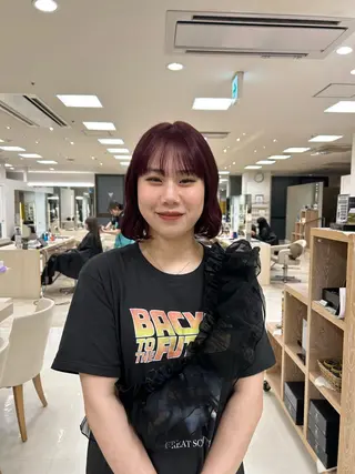ショート カラー ヘアアレンジ/ベー ジュchiakiのヘアスタイル