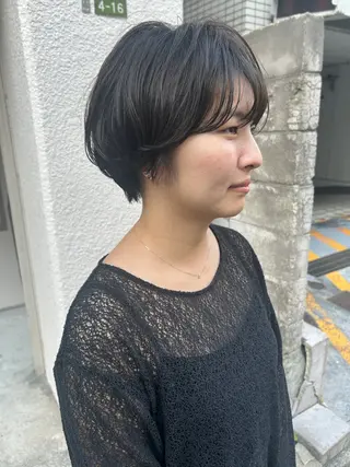 ショート カラー パーマ ayane⭐️ボブ・ ショート・パーマのヘアスタイル