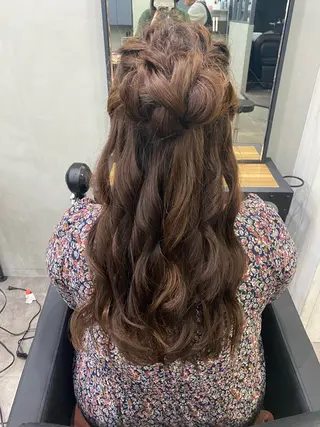 ロング ヘアアレンジ yui/パーマ/ メンズカットのヘアスタイル