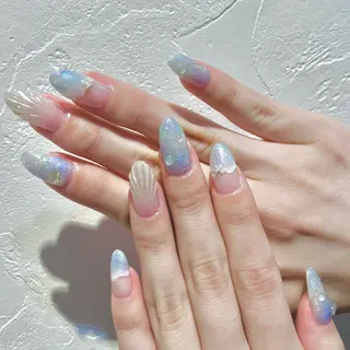 ネイル Ayaka 🧸☀️ 銀座/韓国ワンホンのネイルデザイン