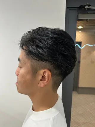 ショート メンズ 市川メンズパーマ/ 透明感カラーKaiのヘアスタイル