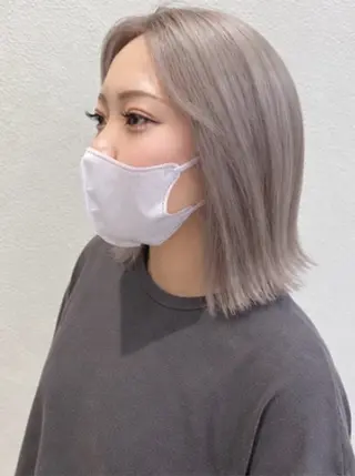 ミディアム 札幌ダブルカラー 富田のヘアスタイル