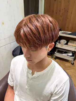 ショート カラー メンズ 溝口 槙里也のヘアスタイル