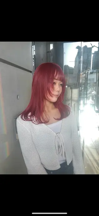 カラー 酸性ストレート /暖色カラー/ユイカのヘアスタイル